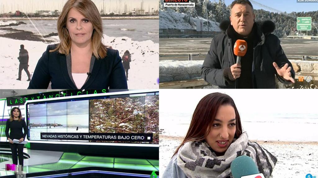 El frío, el gran aliado para las audiencias de los informativos