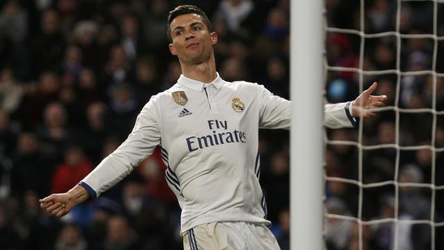 Cristiano Ronaldo en un partido ante el Celta.