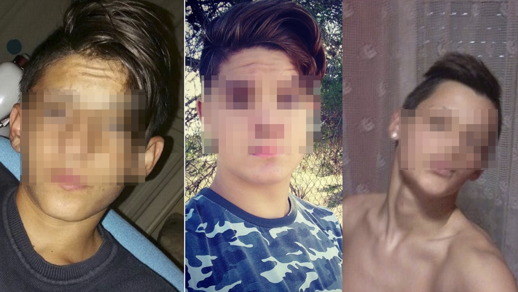 De izquierda a derecha, Ernesto, Manuel y Jorge, tres de los miembros del grupo Los Odiadores.