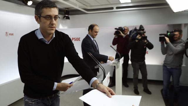 Eduardo Madina y José Carlos Díez, recientemente en Ferraz.