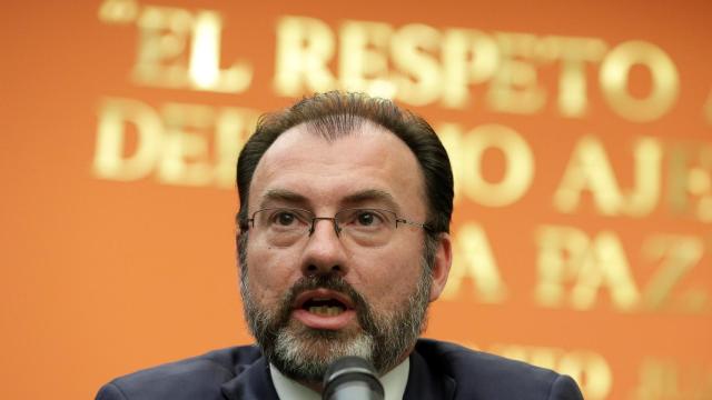 Luis Videgaray en la Embajada de México en Washington.