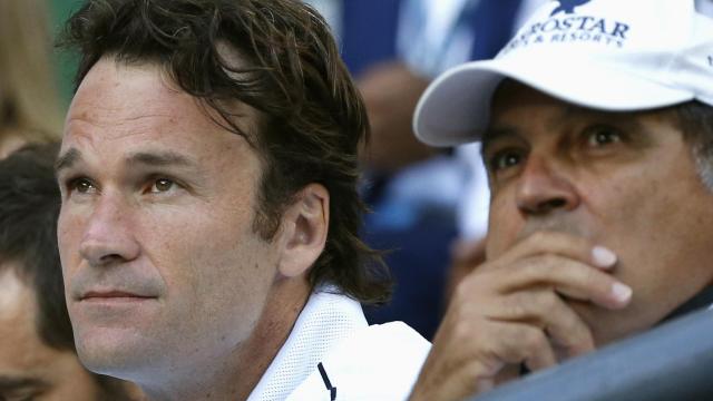 Carlos Moyà y Toni Nadal.