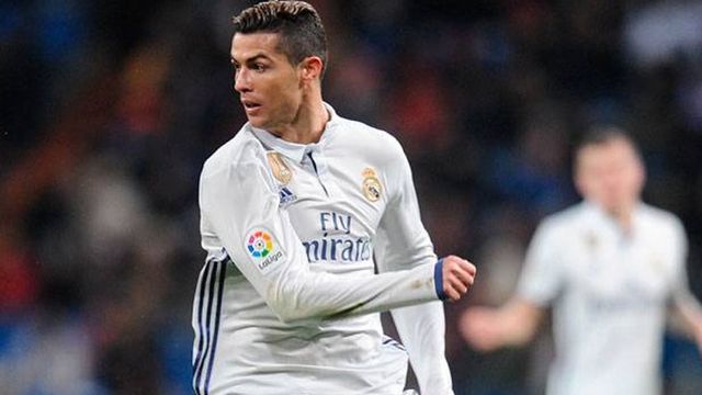 Cristiano Ronaldo, en un partido con el Real Madrid