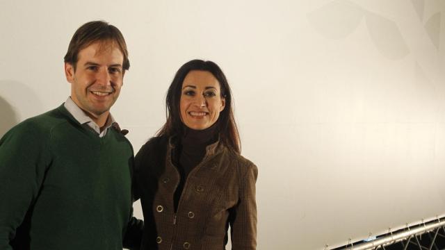 Cristiano Brown, junto a su rival por el liderazgo de UPyD, Carmen Lamana.