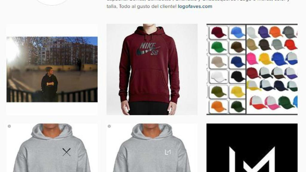 Captura del Instagram de la marca que ha creado el joven Luis Martínez de Irujo y su compañero de clase