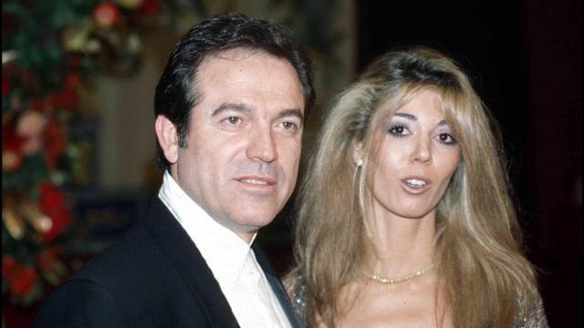 Eva Zaldívar y Pepe Navarro, durante un evento televisivo.