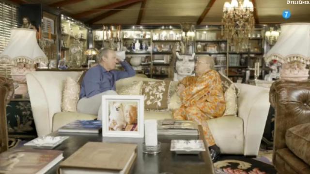 Rappel y Bertín Osborne, en el salón del primero.