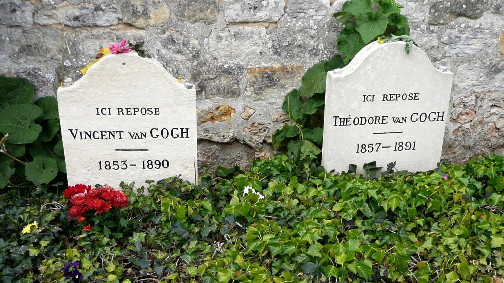Tumba de Van Gogh y su herman antes de las inundaciones.