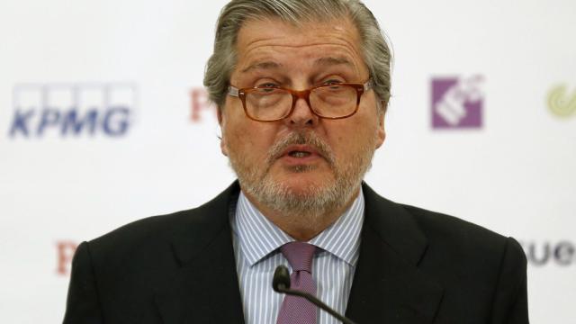 El ministro de Educación, Íñigo Méndez de Vigo, durante un desayuno informativo celebrado este martes