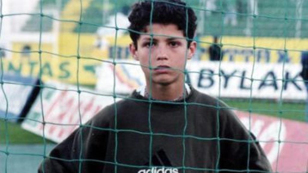 Cristiano Ronaldo de adolescente.