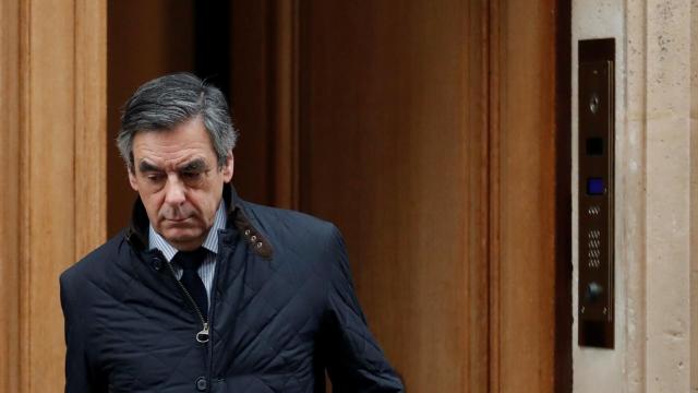 Fillon, este miércoles cerca de su domicilio en París