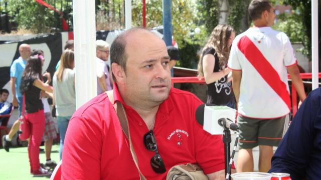 Ángel Domínguez, 'Gelo', presidente de la Federación de Peñas del Rayo Vallecano.