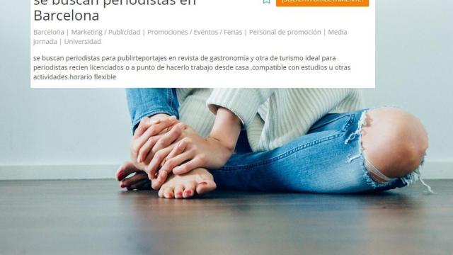 Una oferta sugerente en la que nadie avisa del principal requisito: ser mujer y mostrarle los pies al jefe.