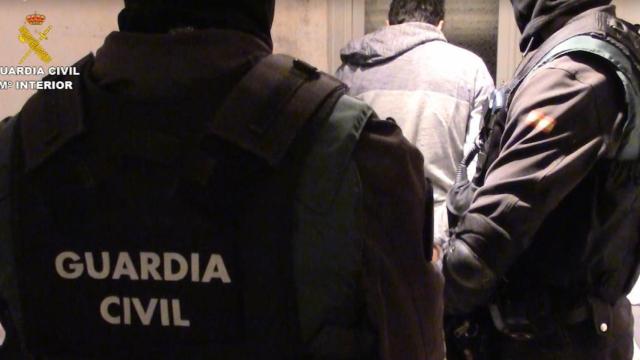 Momento de la operación de la Guardia Civil