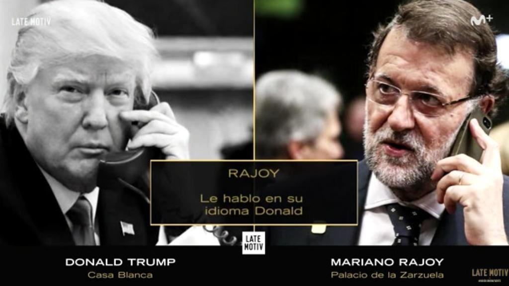 Buenafuente saca a la luz la conversación entre Donald Trump y Rajoy