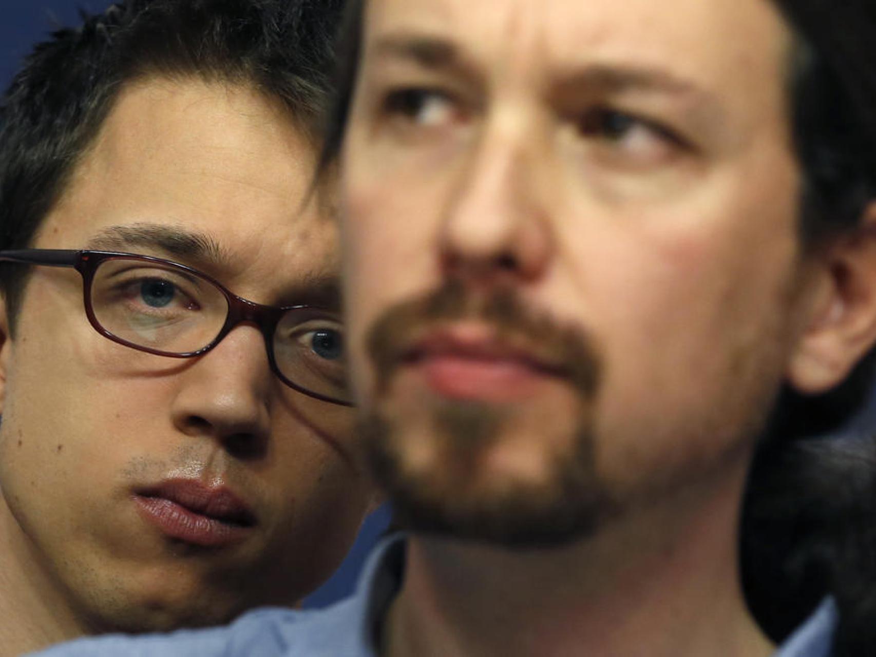 Iñigo Errejón y Pablo Iglesias.
