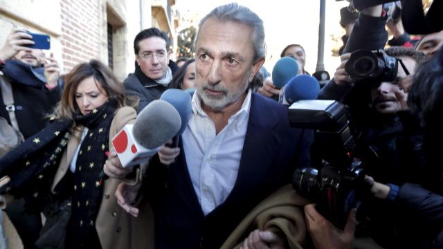 Correa, a su llegada al TSJ de Valencia.