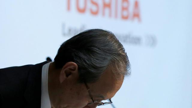 El CEO de Toshiba, Satoshi Tsunakawa.