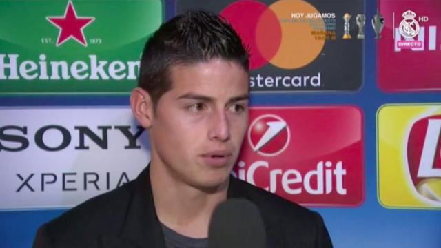 James, en zona mixta tras el encuentro ante el Nápoles