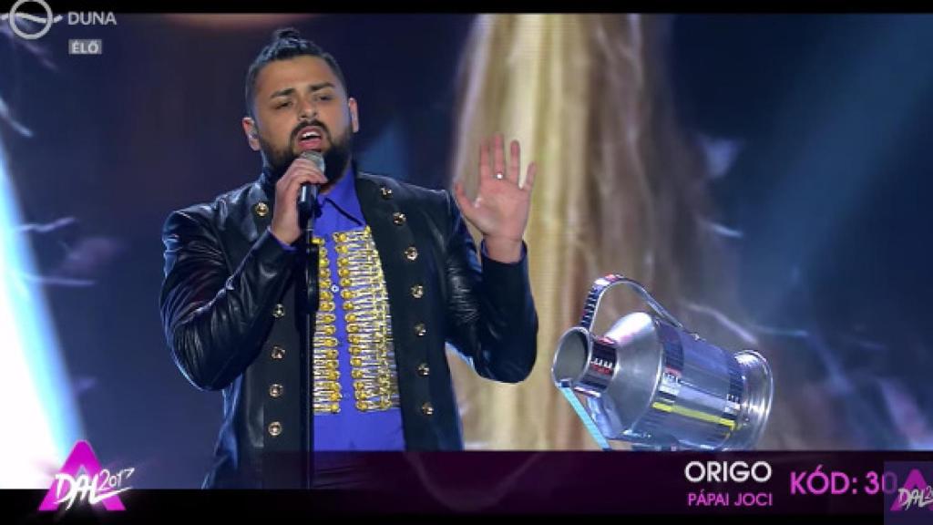 El representante de Hungría en Eurovisión, Joci Papai.