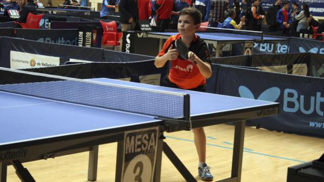 Imagen de archivo de un torneo de tenis de mesa en Valladolid.