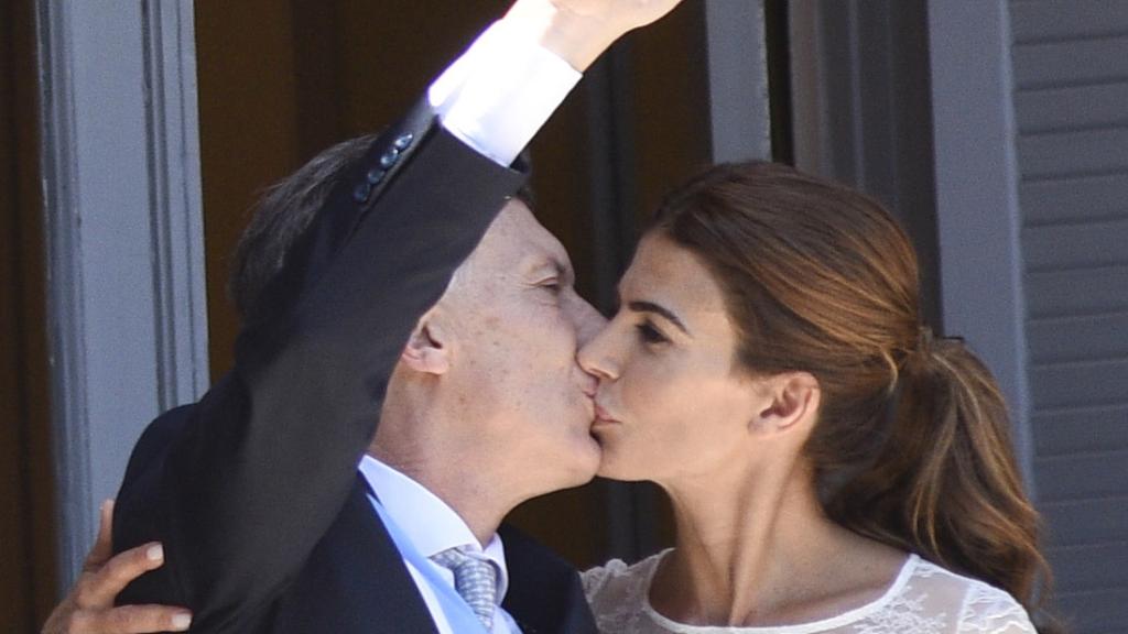 Juliana Awada y Mauricio Macri.