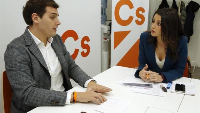 Arrimadas y Rivera, en la reunión del Comité Permanente de dirección de Cs.