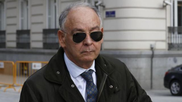 Eugenio Pino, tras salir de declarar de la Audiencia Nacional el pasado jueves