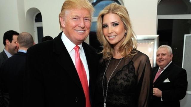 El presidente de EEUU, Donald Trump, junto a su hija Ivanka.