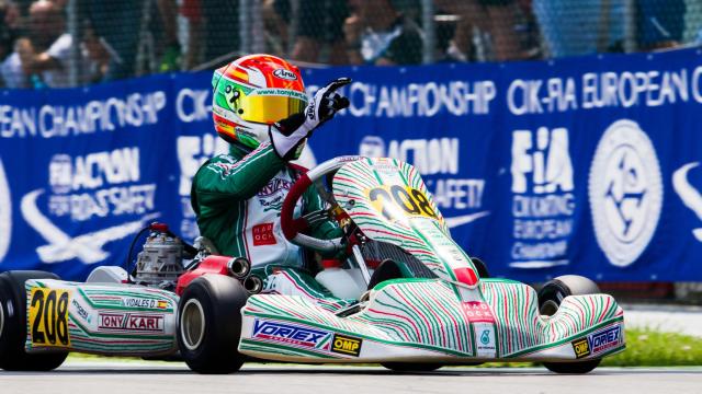 David Vidales, en el circuito de Adria (Italia).