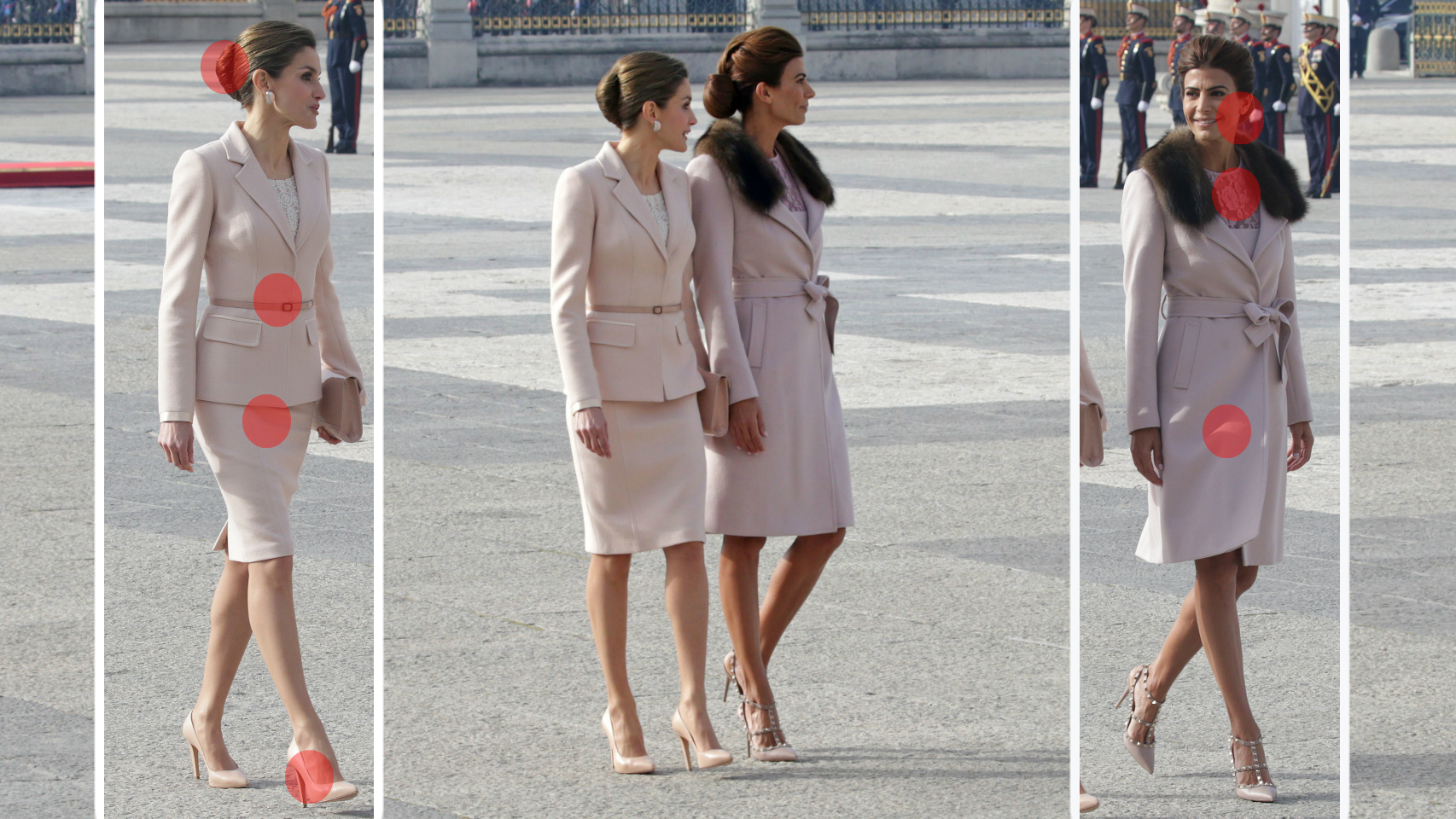 Letizia y Juliana Awada en el Palacio Real