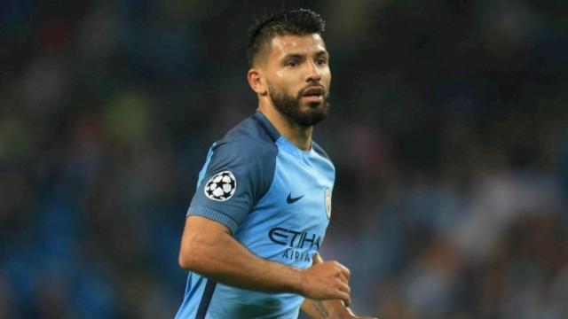 Aguero en un partido con el Manchester City. Foto Mancity.com