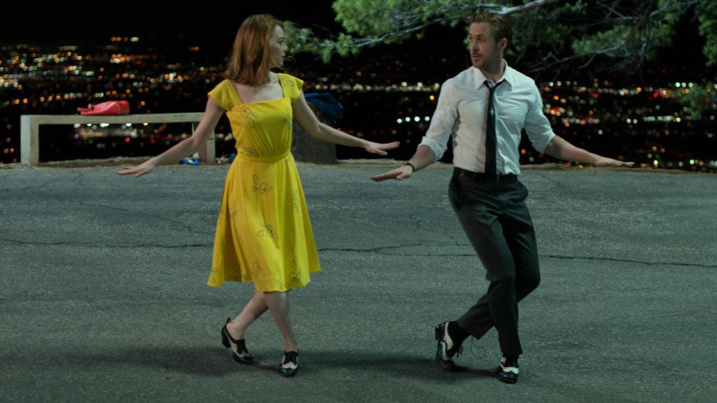 Emma Stone y Ryan Gosling en La La Land.
