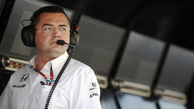 Eric Boullier, durante un Gran Premio.