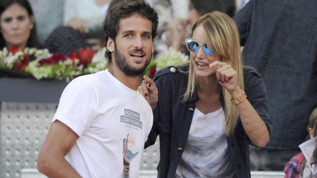 Feliciano López y Alba Carrillo.