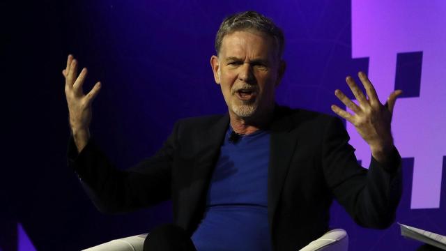 Reed Hastings durante su charla en el Mobile World Congress.