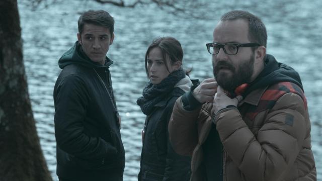 Fernando González Molina en el rodaje de El guardián invisible.