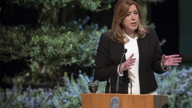 Susana Díaz, durante el acto de entrega de las Medallas de Andalucía.