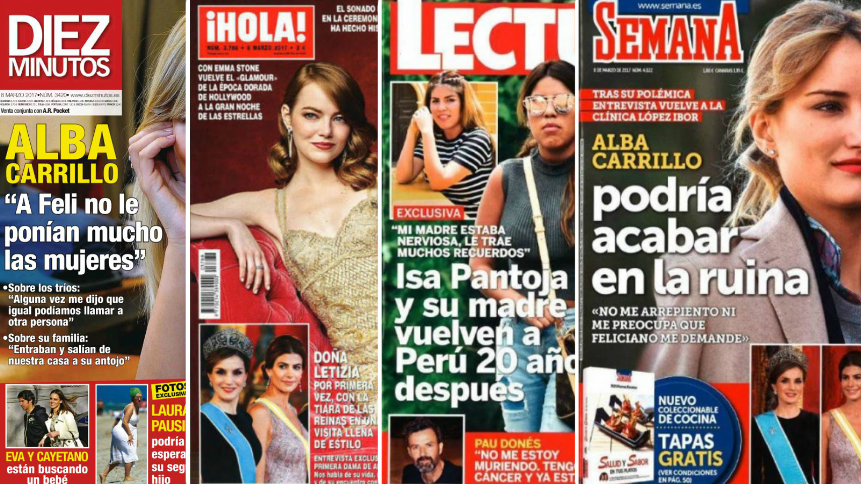 Estas son las portadas de las revistas del corazón de este miércoles.