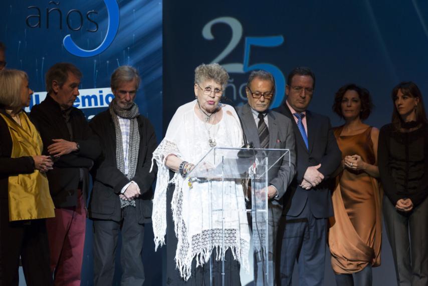 Pilar Bardem y los integrantes del Consejo de Administración de AISGE.