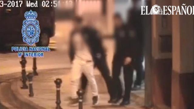 El momento de la detención.