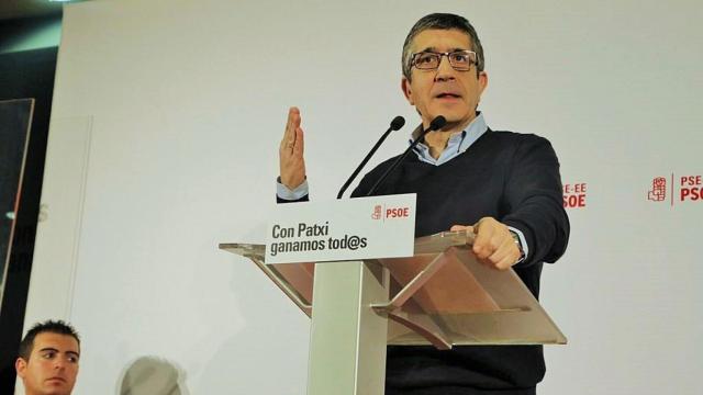 Patxi López, en el acto celebrado este domingo en San Sebastián