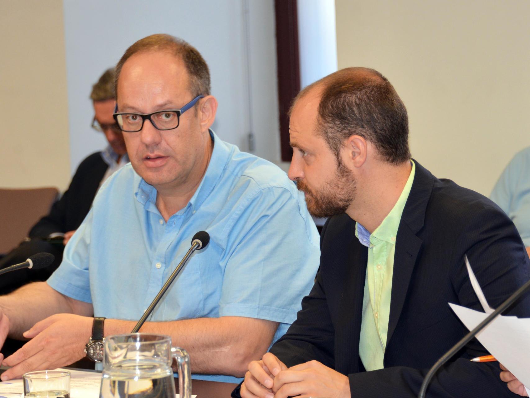 Ramón Silva, a la izquierda, en una foto de archivo.