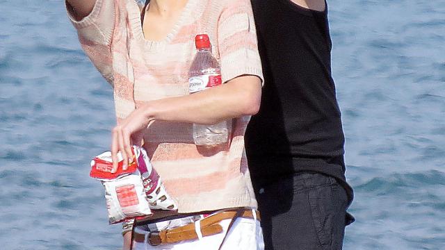 Ana Fernández y Santi Trancho, en unas vacaciones en 2013.