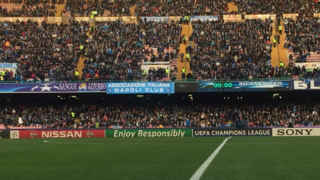San Paolo, antes de recibir al Real Madrid   Foto: sscnapoli.it