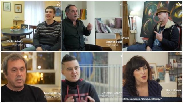 Algunos de los entrevistados en ETB