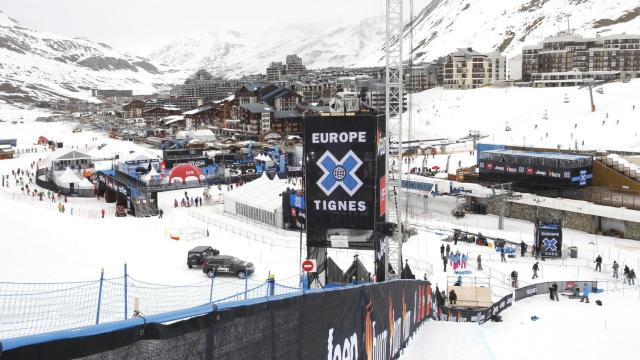 Una vista general de la estación de esquí en Tignes, en los Alpes.