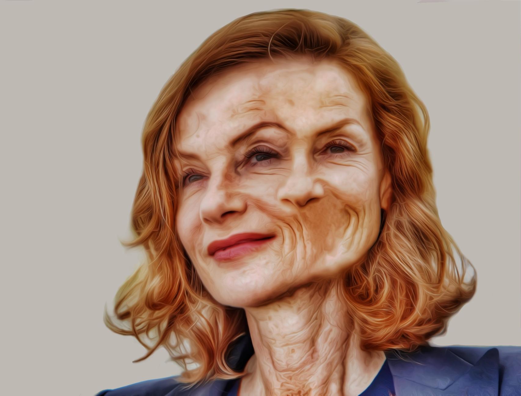 La actriz Isabelle Huppert vista por Javier Muñoz.