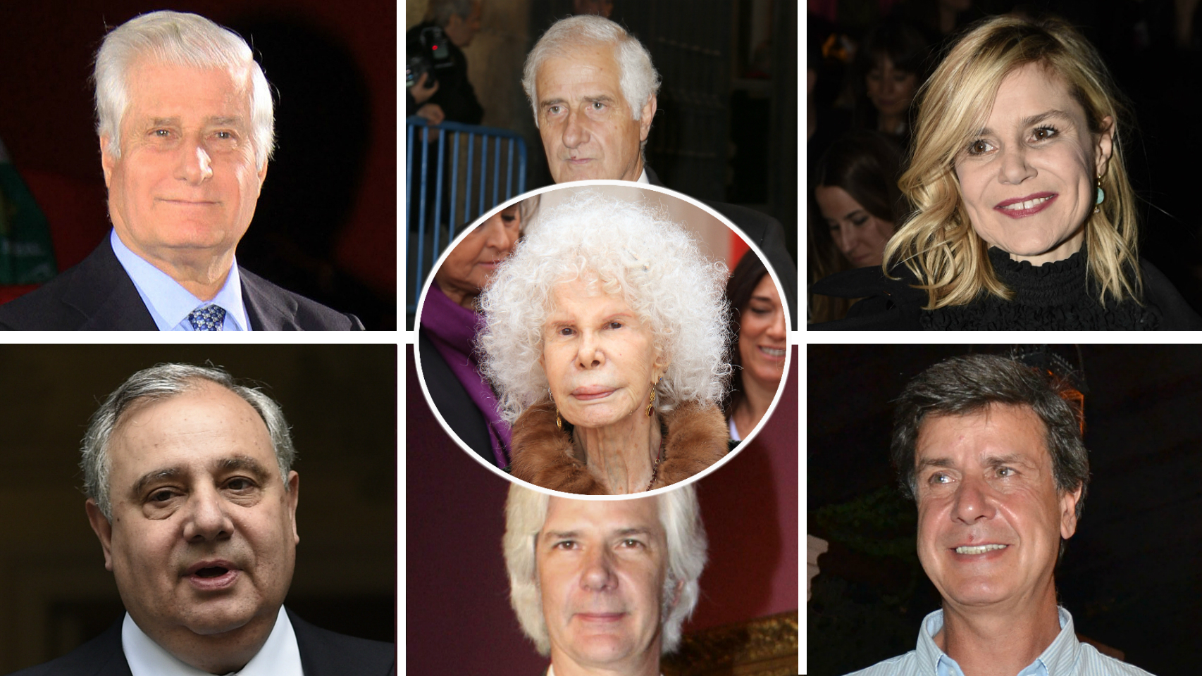 La duquesa de Alba y sus seis hijos