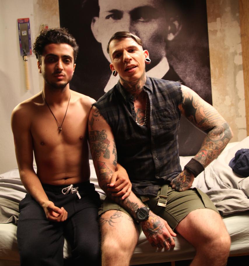 Los protagonistas del cortometraje Refugees Wellcome.